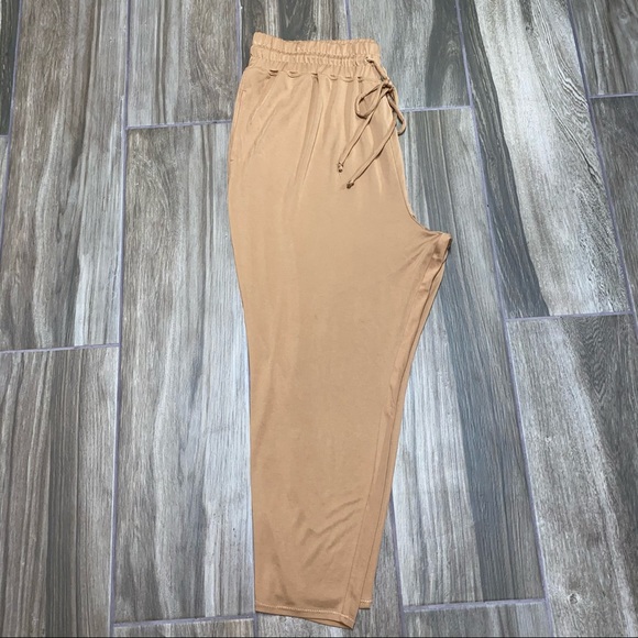 Fabletics Pants - Fabletics drawstring elastic waist 3X brown pants